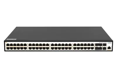 Коммутатор SNR SNR-S5110G-48TX-POE, L2+, 48×1GbE PoE, 6×10G SFP+, PoE 370 Вт