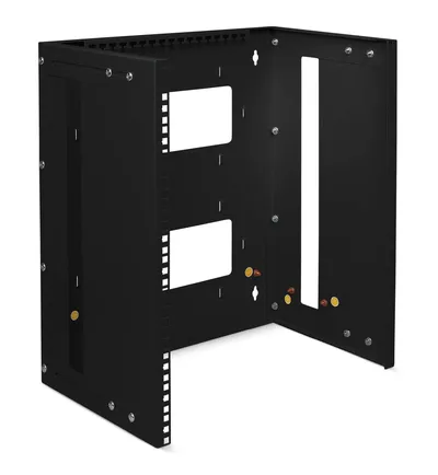 Кронштейн телекоммуникационный Cabeus NC-12U-BK, 12U, 19", настенный, чёрный