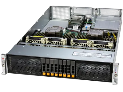 Серверная платформа Supermicro SYS-222H-TN, 2U, 2×LGA4710, 32×DDR5