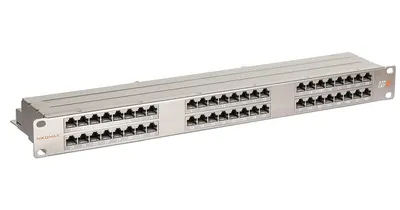 Патч-панель NIKOMAX NMC-RP48SE2-HR-1U-MT, 19", 1U, 48×RJ45, кат.6, экранированная