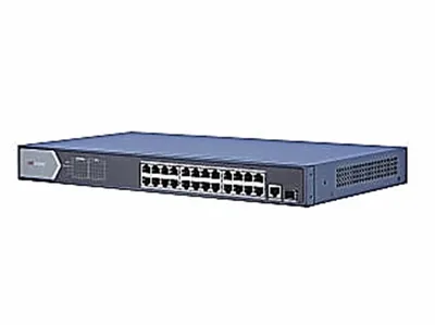 Коммутатор Hikvision DS-3E0526P-E(O-STD), 24×1 Гбит/с PoE + 1×1 Гбит/с SFP, неуправляемый