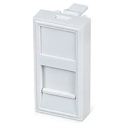 Лицевая панель Cabeus FP-22,5-1M, 1×keystone, 45×22.5 мм, белый