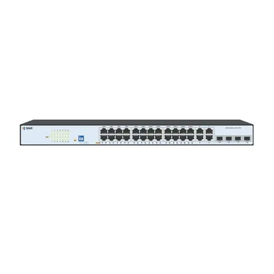 Коммутатор SNR SNR-S2300G-24TC-POE, L2 Web Smart, 24×1GbE PoE, 4 combo