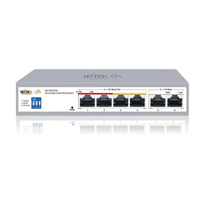 Коммутатор Wi-Tek WI-PCES206, 4×FE PoE+2×FE, 60W, Easy Smart