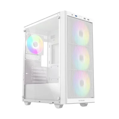 Корпус ID-Cooling WARE 310 ARGB White, ATX, 4 вентилятора, Type-C