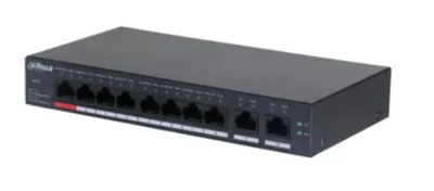 Коммутатор Dahua DH-CS4010-8ET-110, 8×PoE, 2×GbE, управляемый