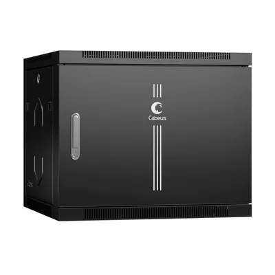Шкаф настенный Cabeus SH-05F-9U60/35m-BK, 9U, 19", 600x350x501 мм, черный