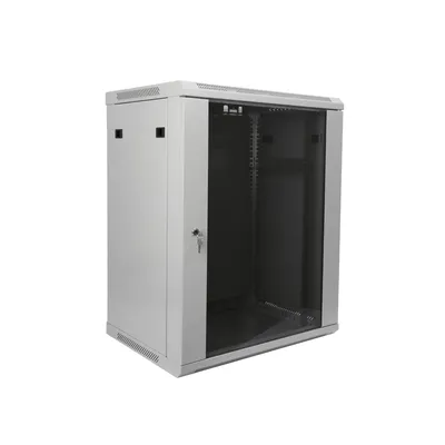 Шкаф телекоммуникационный SNR SNR-TWC-15-SF-R-G, 15U, 600×450мм, серый, стекло