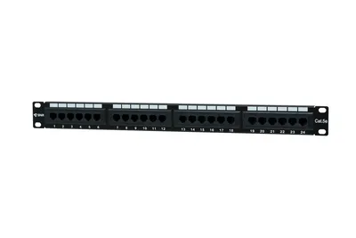 Патч-панель SNR SNR-UD-1U24-5E-H-LC, 19", 1U, 24 порта, cat.5e
