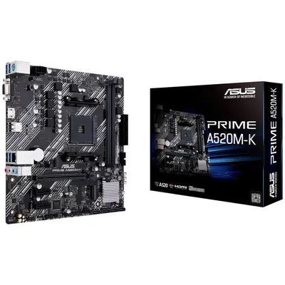 Материнская плата ASUS 90MB1500-M0EAY0, PRIME A520M-K, AM4, mATX