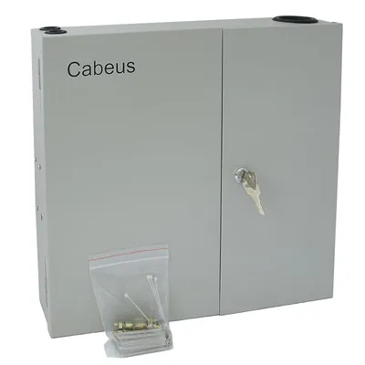 Бокс оптический настенный Cabeus FO-WL-16ST-K, 16×ST(FC), со сплайс-кассетой
