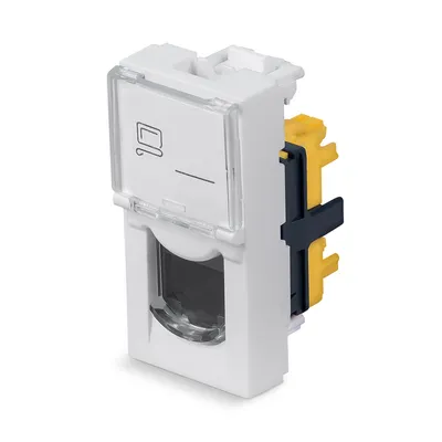 Keystone Jack Cabeus KJ-RJ45-Cat.6a-180T-FP-L-22,5, RJ45, Cat.6a, 180°