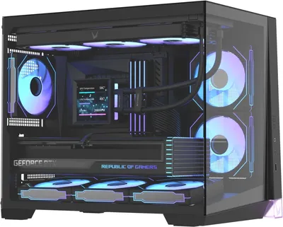 Корпус FORMULA CRYSTAL Z4M BLACK, mATX, без БП, черный