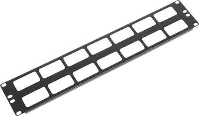 Органайзер кабельный ЦМО ГКО-О-2-9005, 19", 2U, горизонтальный, чёрный
