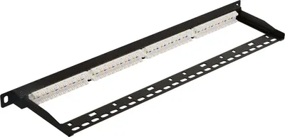 Патч-панель Lanmaster LAN-PPC24U6A, 24 порта, кат.6A, UTP, 0.5U