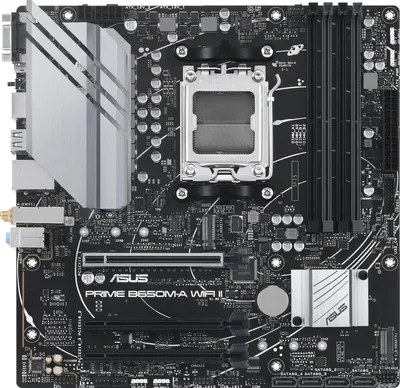 Материнская плата ASUS PRIME B650M-A WIFI II, AM5, B650, DDR5, mATX