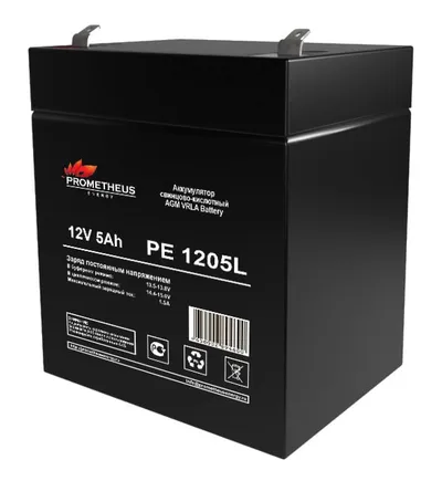 Аккумулятор Prometheus Energy PE1205L, 12В, 5Ач