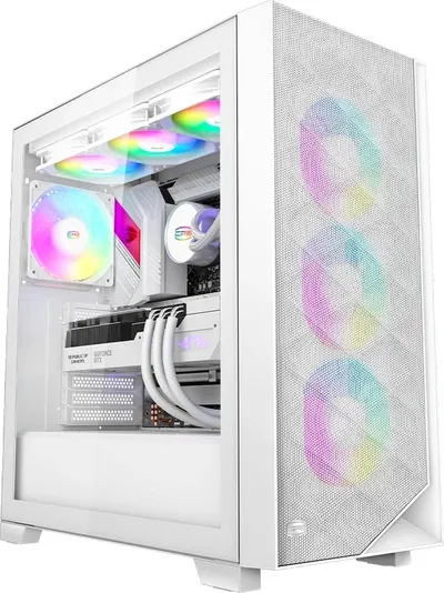 Корпус PCCOOLER C3D510 WH ARGB, Full Tower, E-ATX, белый