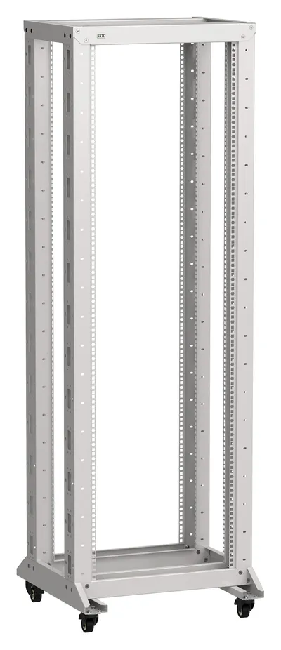 Стойка двухрамная ITK LF35-42U66-2RM, 42U, 600×600 мм, серый