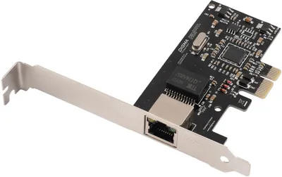 Сетевая карта Digma DPE101G-TX V2, 1 Гбит/с, RJ-45, PCIe