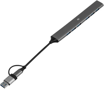 USB-хаб Digma DHUB-7USB-AC-3.0, 7×USB 3.0 Type A, USB-C