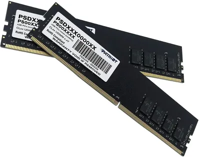 Память Patriot PSD416G2666K, 16 ГБ (2x8), DDR4, 2666 МГц