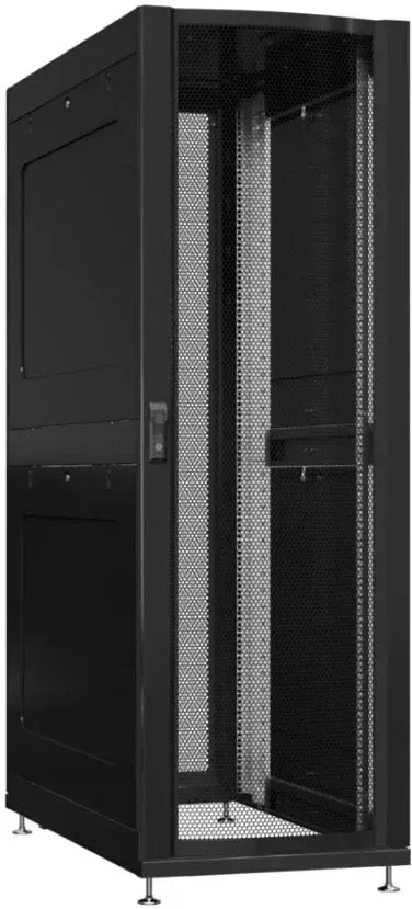 Шкаф серверный Powercom PSR4286-10201-BL, напольный, 42U, 600×800мм, 800кг