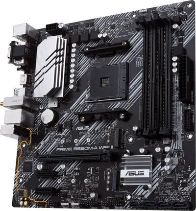 Материнская плата Asus PRIME B550M-A WIFI II, Socket AM4, B550, mATX
