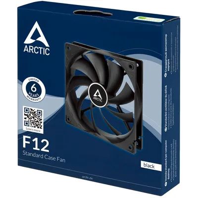 ACFAN00201A - Кулер для корпуса ARCTIC F12 (Black), ACFAN00201A, 12cm, 1350rpm, 3Pin, Fluid Dynamic