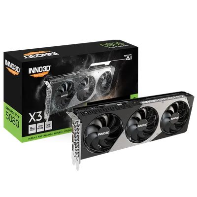 Видеокарта INNO3D N50803-16D7-176068N, GeForce RTX 5080 X3, 16GB GDDR7