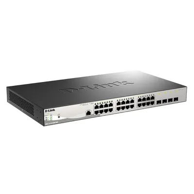 Коммутатор D-Link DGS-1210-28MP/ME/B2A, L2, 24×PoE, 4×SFP, PoE 370Вт