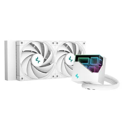 СЖО DeepCool LT520 R-LT520-WHAMNF-G-1, 240мм, ARGB, 280W, белый