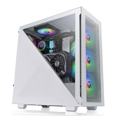 Корпус Thermaltake CA-1S2-00M6WN-01, Divider 300 TG Snow, ATX, белый, TG