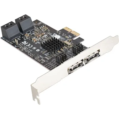 Контроллер ExeGate EX283711RUS, PCI-E 2.0, SATA III, 4+2 порта, RAID