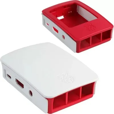 Корпус ACD RA129, для Raspberry Pi 3 B/B+, пластик, белый/красный
