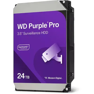 Жесткий диск Western Digital WD240PURP, 24TB, Surveillance Purple Pro, 3.5"