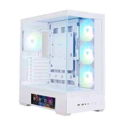 Корпус Zalman P40 DS white, ATX, с LCD-экраном, белый