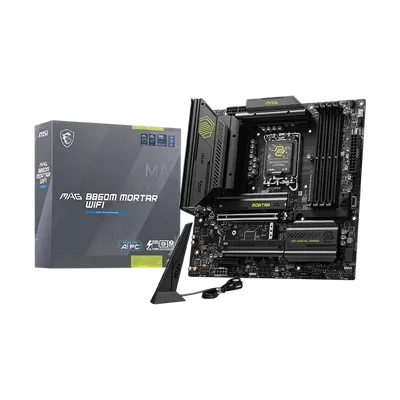 Материнская плата MSI MAG B860M MORTAR WIFI, LGA1851, DDR5, 3×M.2, Wi-Fi 7