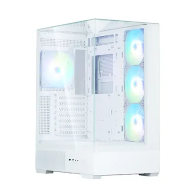 Корпус ПК Zalman P40 Prism Plus White, ATX, 3×Combo, 1×USB-C, 2×USB 3.0