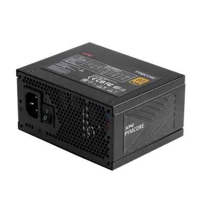 Блок питания ADATA XPG PYMCORE 750W, 750Вт, 80+ Gold, 92мм, модульный, черный