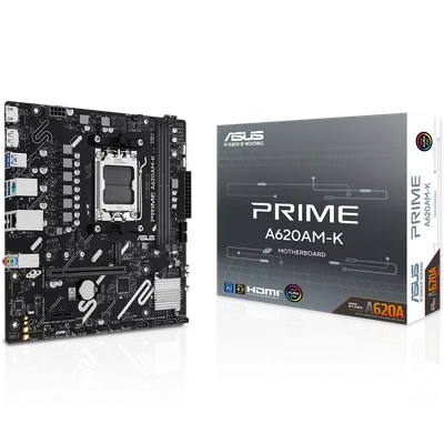 Материнская плата ASUS PRIME A620AM-K, AM5, DDR5, mATX
