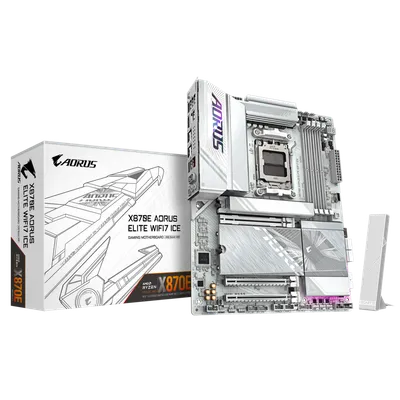 Материнская плата AORUS X870E AORUS ELITE WIFI7 ICE, AM5, DDR5, 4×M.2