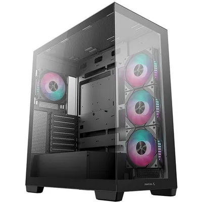 Корпус Deepcool CG580 4F, Midi-Tower, ATX, 4×120мм ARGB PWM, черный