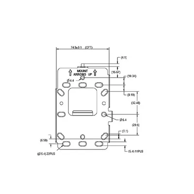 AIR-AP-BRACKET-W4 Крепление CISCO Mounting bracket for  Catalyst  9105AX,  OEM, AIR-AP-BRACKET-W4