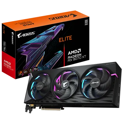 Видеокарта Gigabyte RX9070XT AORUS E 16GB GDDR6 256bit 2xDP 2xHDMI 3FAN RTL