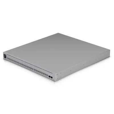 USW-Pro-XG-24-PoE - Коммутатор, Ubiquiti, USW-Pro-XG-24-PoE, управляемый L3, 8 порта RJ45 PoE+++ 10/100/1000/2500 Mbps, 16 порта RJ45 PoE+++ 10G/5G/2.5G/1G/100M, , Total PoE 720W, 4 порта SFP28, Стоечный