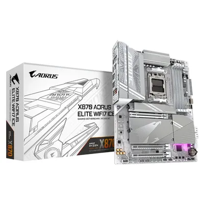 Материнская плата AORUS X870 AORUS ELITE WIFI7 ICE, AM5, DDR5, 4×M.2