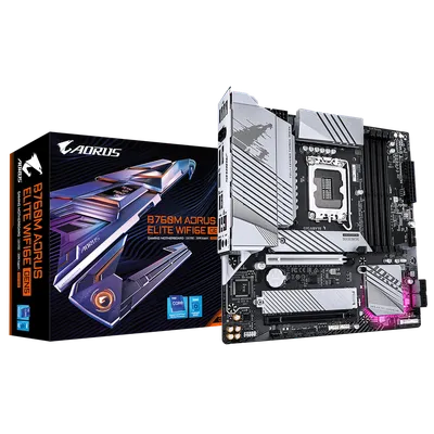 Материнская плата AORUS B760M AORUS ELITE WIFI6E GEN5, LGA1700, DDR5, 2×M.2