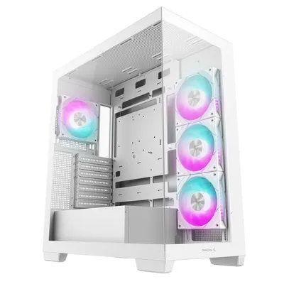 Корпус Deepcool R-CG580-WHADA4-G-1, ATX, 4×120мм ARGB, белый