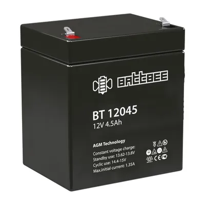 Аккумулятор для ИБП BATTBEE BT 12045, 12В, 4.5Ач, AGM
